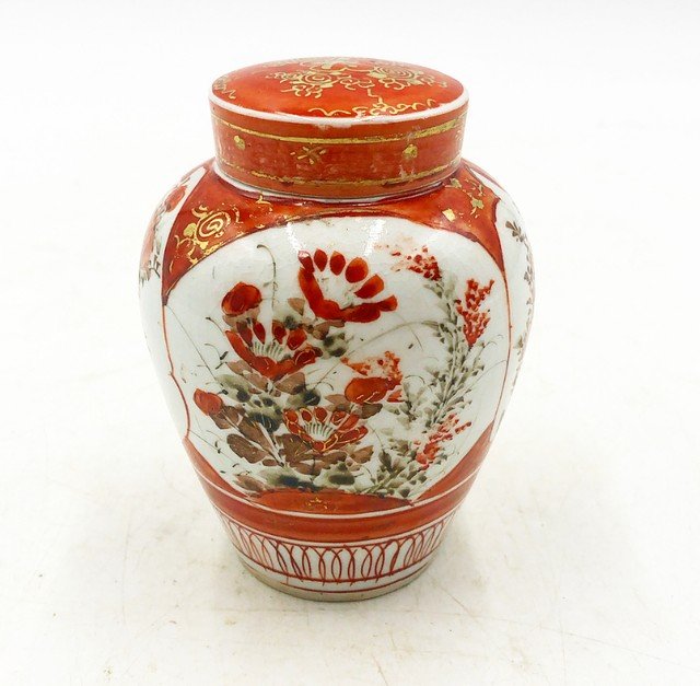 Chinoiserie ginger jar - Cinnamon in Coloring - 3 pieces (1 of 3)