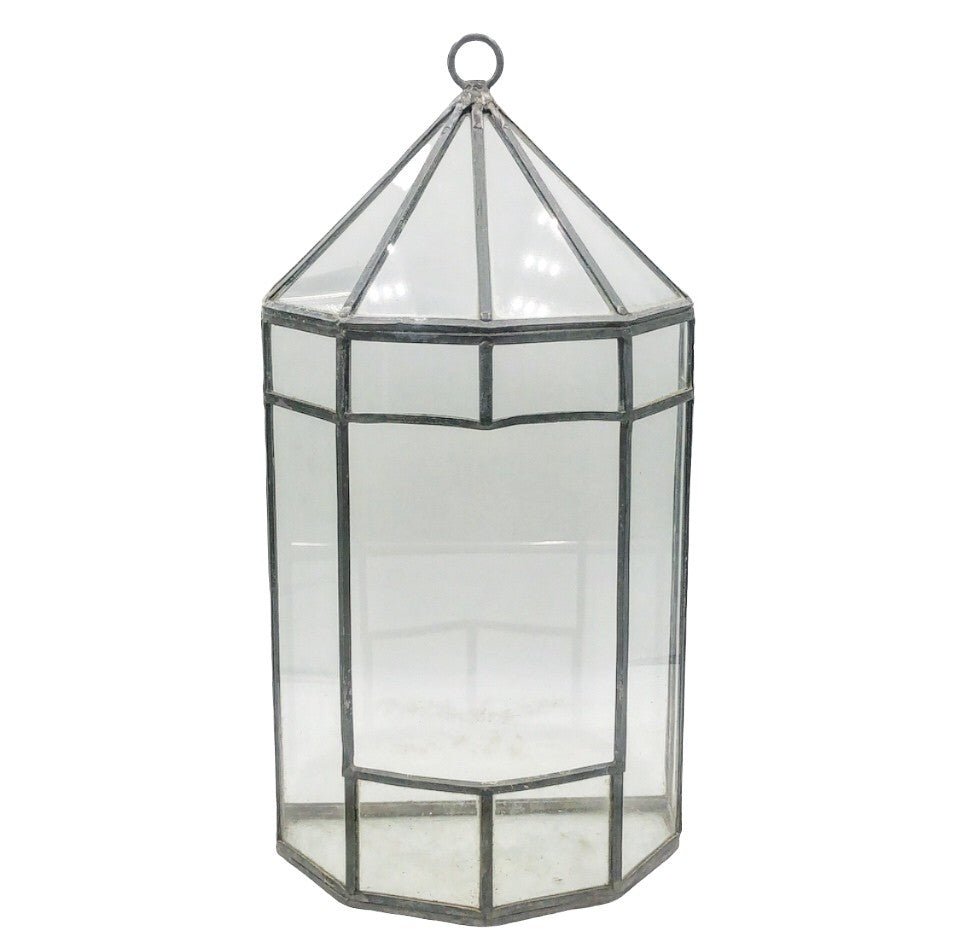 Vintage glass & metal wall mount green house style planter. (1 of 1)