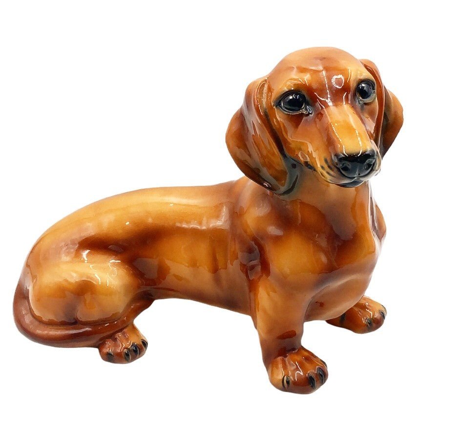 Vintage Dachshund Italian stamped figure (1 of 1)
