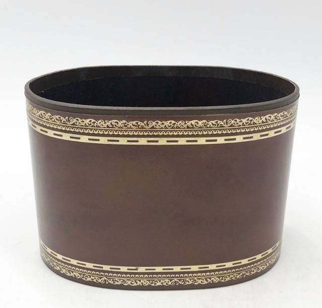 Vintage oval decorative desk caddy box - (1 of 2)