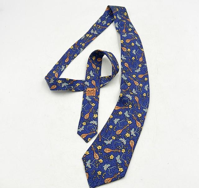 Vintage 80s Hermes Paris 100% silk tie. (1 of 2)