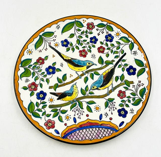 Large hand painted ceramic decorative (1 of 2)