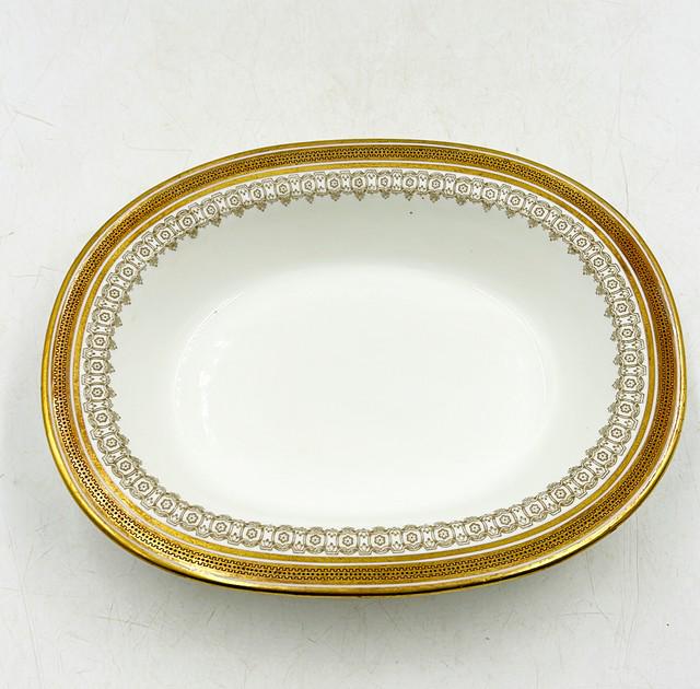 Antique English oval vegetable serving bowl. (1 of 5)