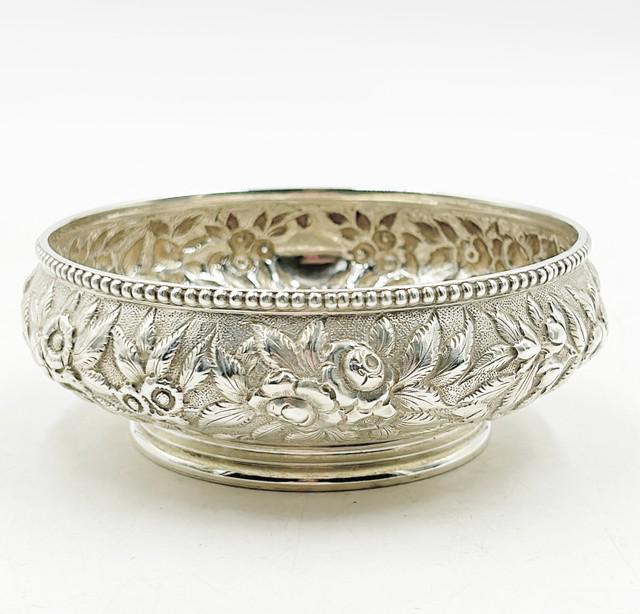 Samuel Kirk American silversmith signed sterling silver bowl. (1 of 4)