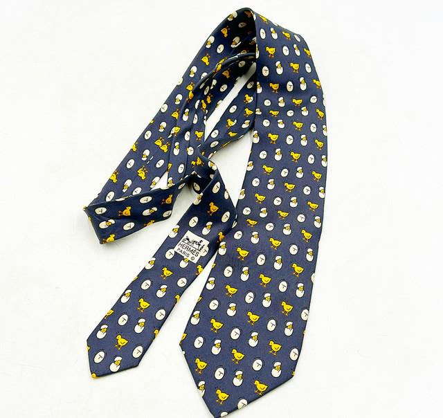 Vintage 80s Hermes Paris 100% silk tie. (1 of 2)