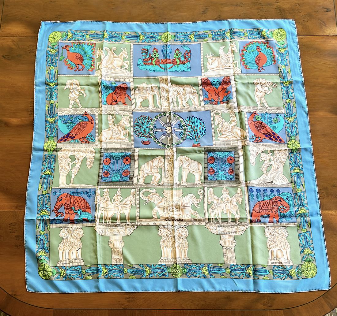 Silk Hermes Scarf - "Torana" (1 of 6)