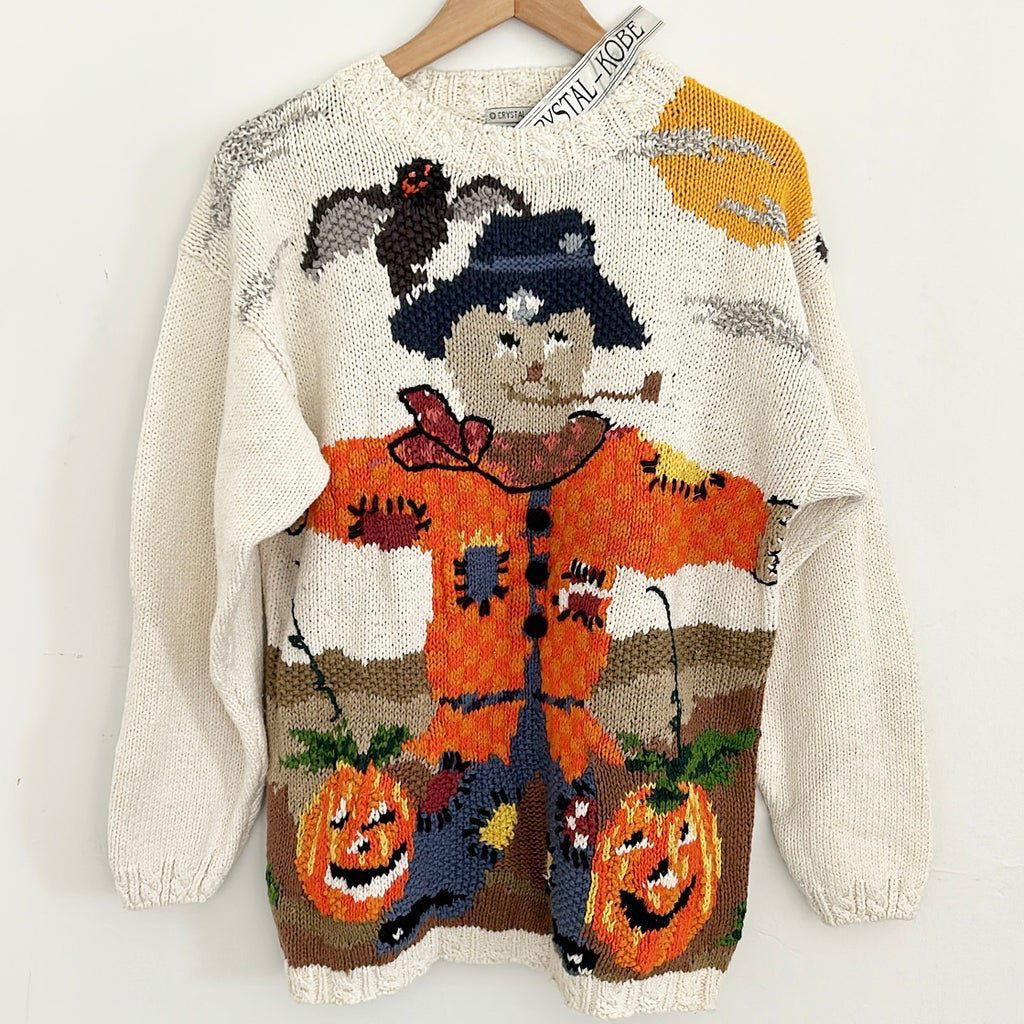 Vintage Ugly Holiday Sweater with a HALLOWEEN/ Fall themed. (1 of 6)