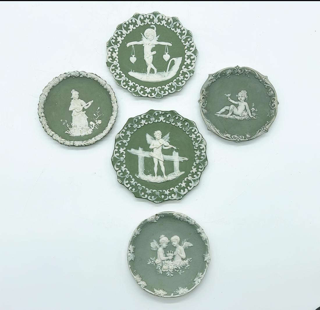 Collection of Jasperware - Set of 5: Jasperware Collection - 5 pieces - 3 pieces are 4.5 D and 2 are 5,5D