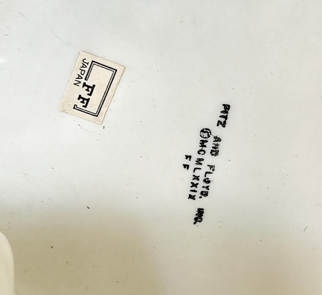 Vintage 1980s signed Fitz & Floyd puppy dog canister with lid. (1 of 2)