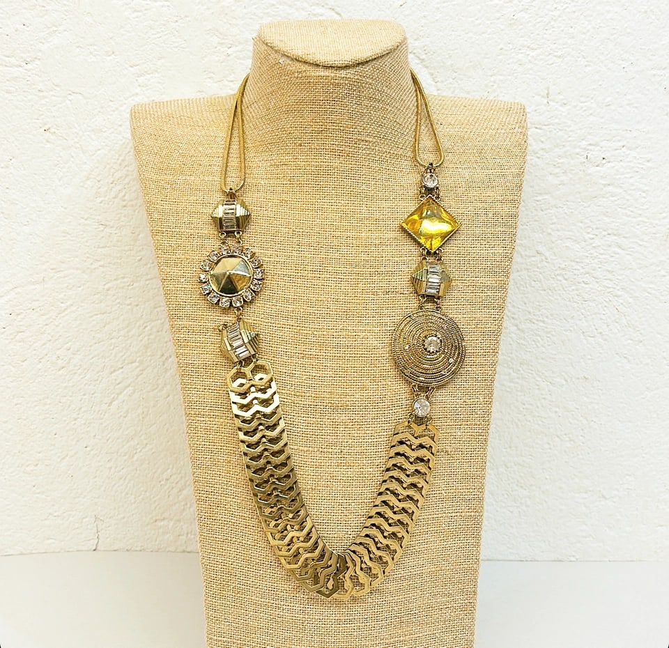 Signed Erickson Beamon Rocks statement necklace. (1 of 7)