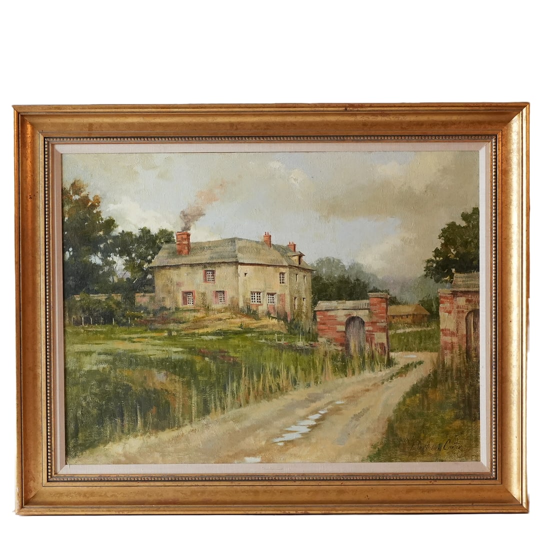 Oil Painting of Italian Chateau by John Michael Carter (1 of 7)