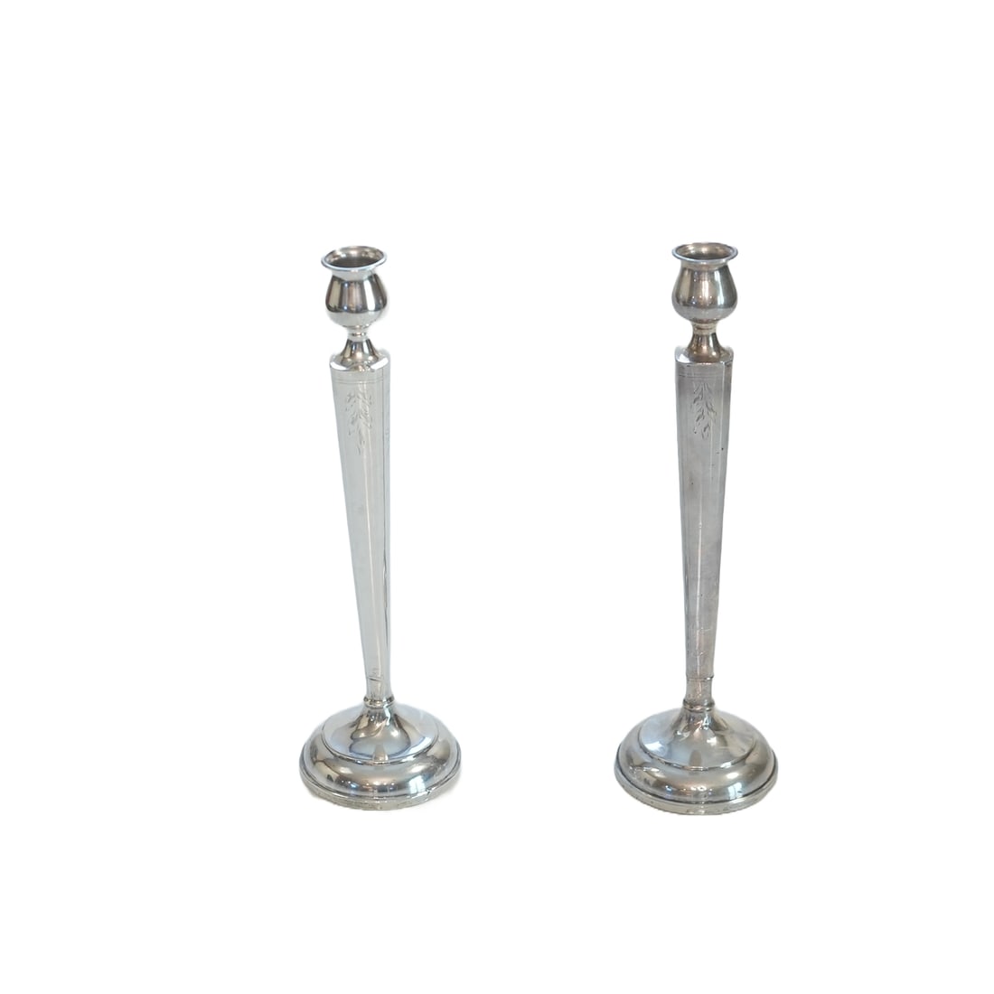 Pair of Sterling Silver Candlesticks (1 of 2)