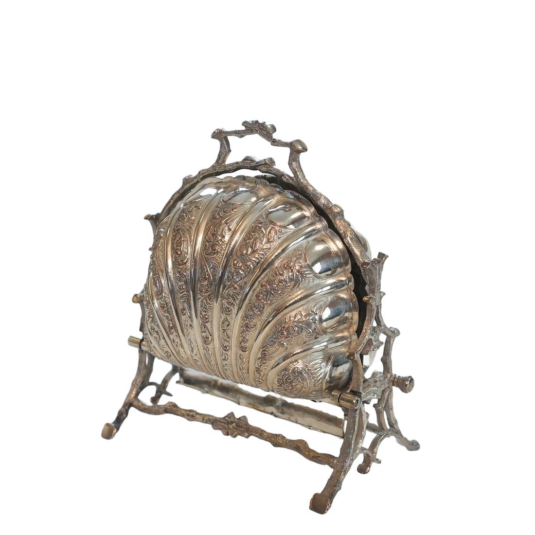 Electroplate Silver Biscuit Box (1 of 7)