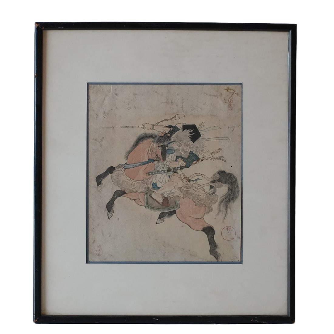 Japanese Warrior Woodcut (1 of 5)