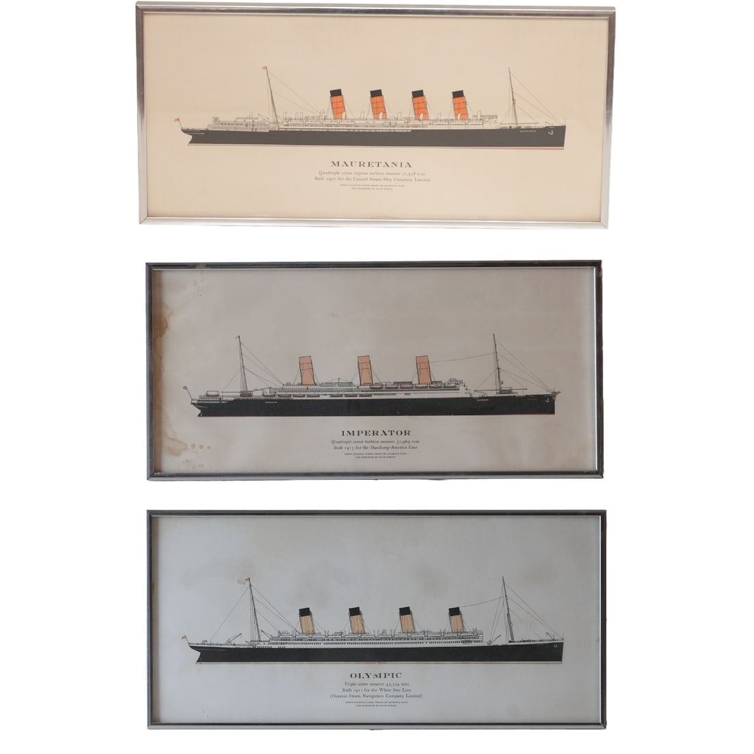 Set of 3 Steamship Prints (1 of 5)