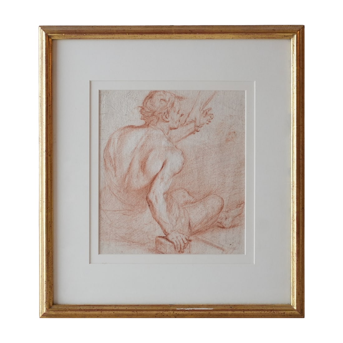 "The Helping Hand" 18th Century Drawing (1 of 4)