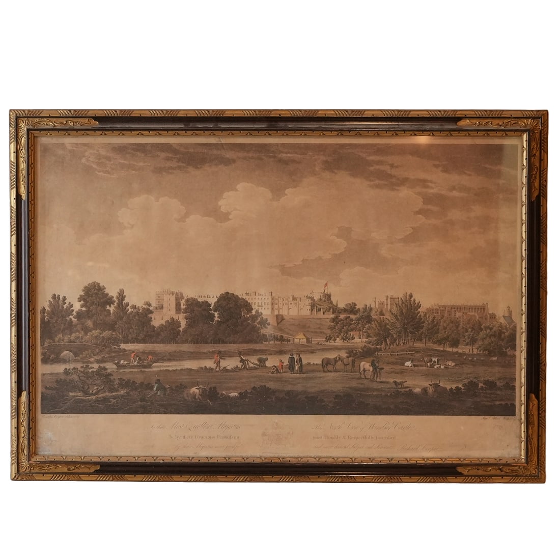 Late 18th Century Engraving of Windsor Castle (1 of 5)