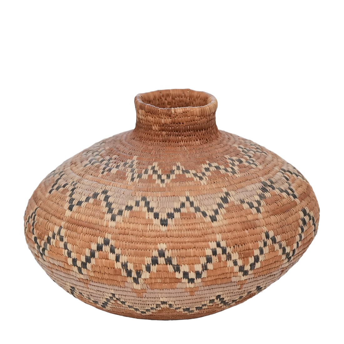 Tribal Olla Form Handwoven Basket (1 of 6)