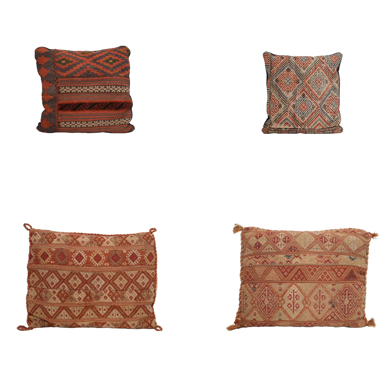 4 Antique Cretan Embroidery Pillows (1 of 15)