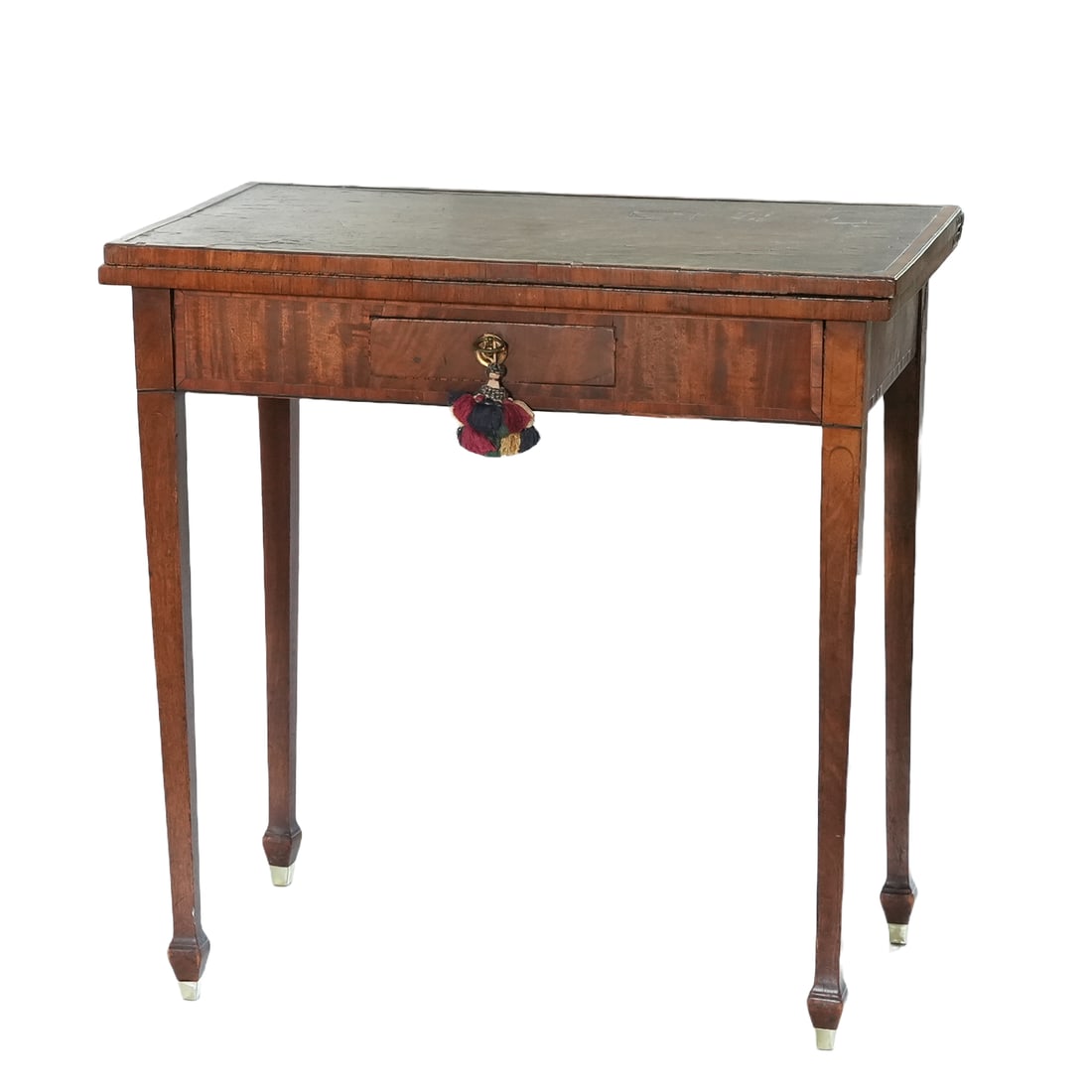 English Mahogany Game Table (1 of 9)