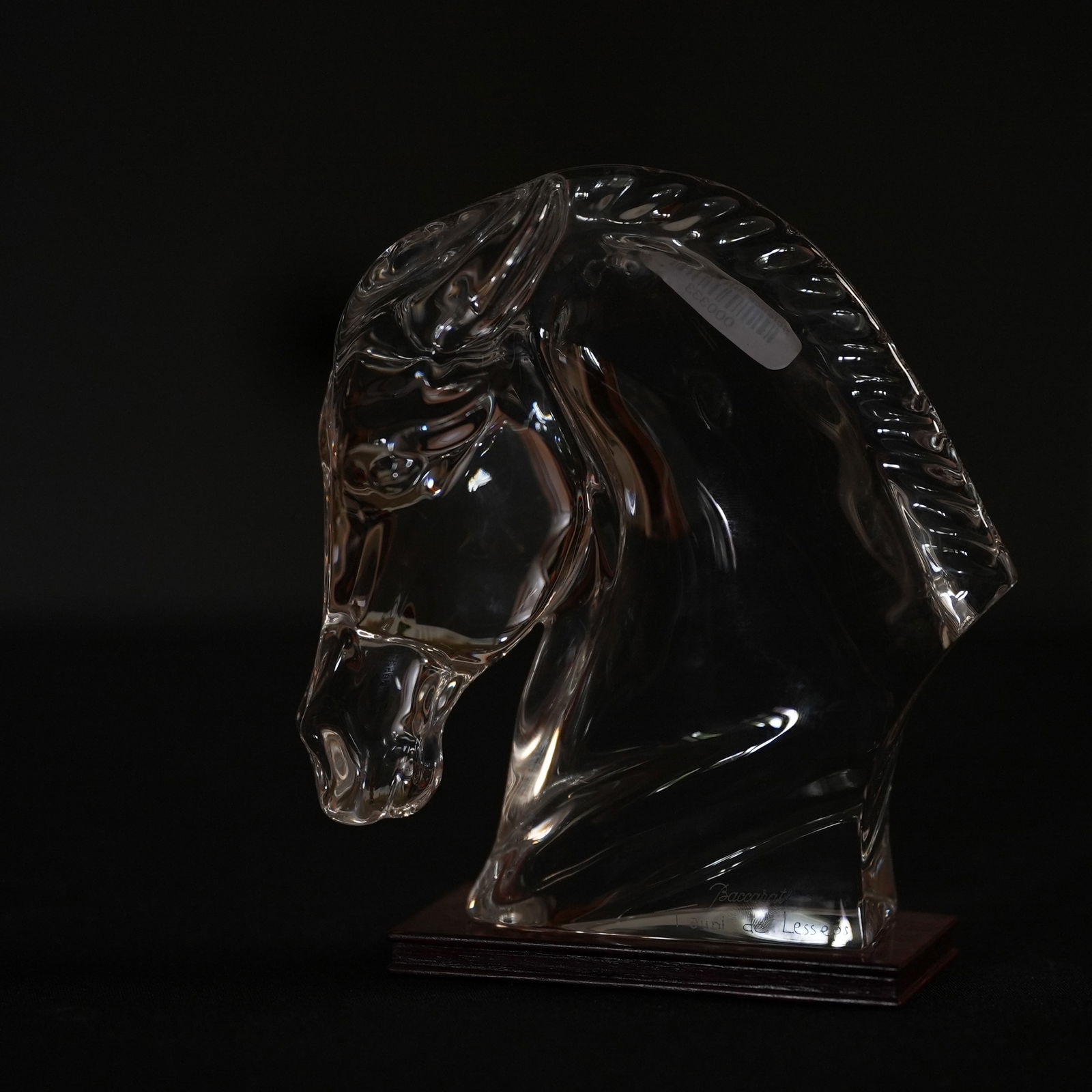 Horse Head on Plinth by Baccarat (1 of 5)