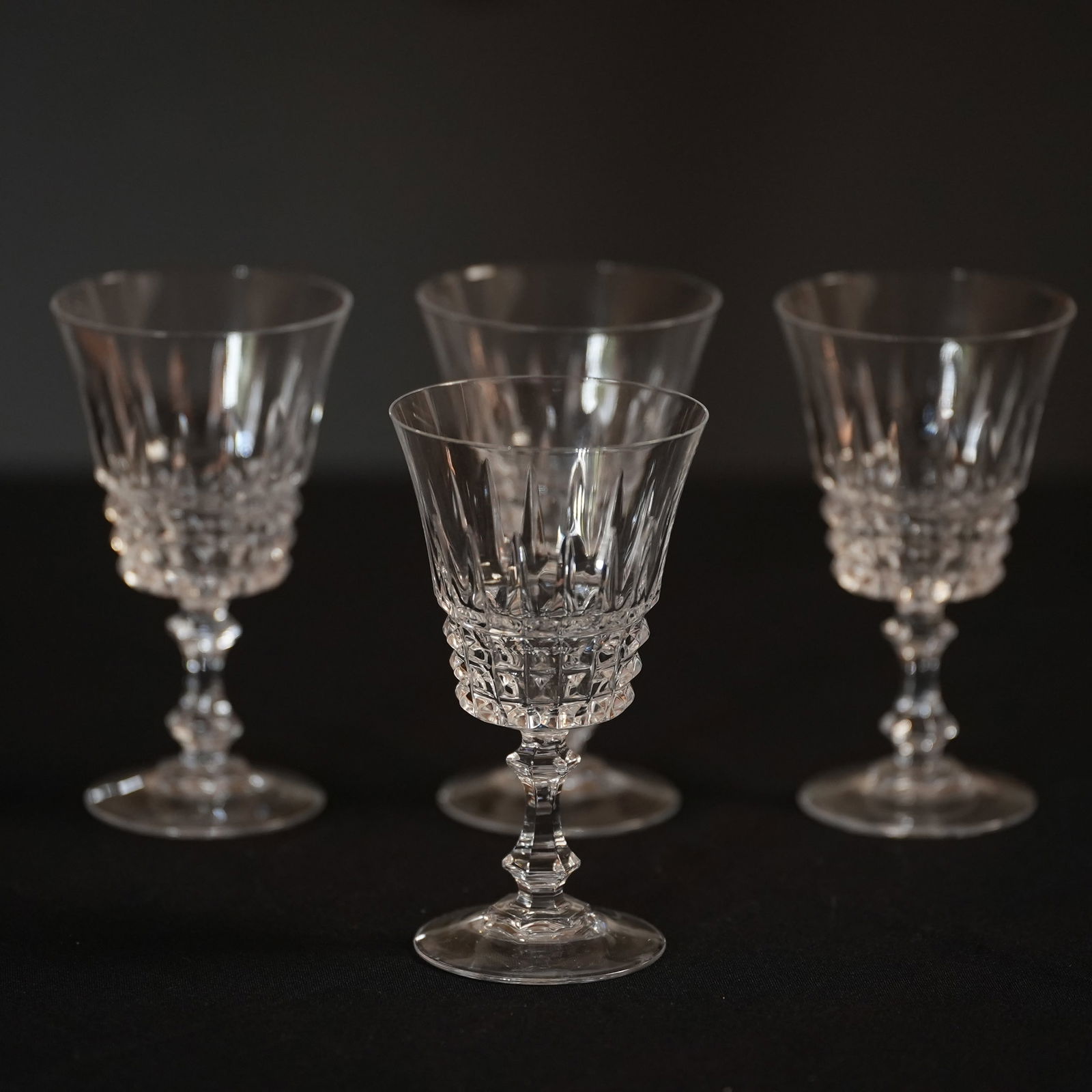 Crystal Goblets: Set of 5 crystal goblets