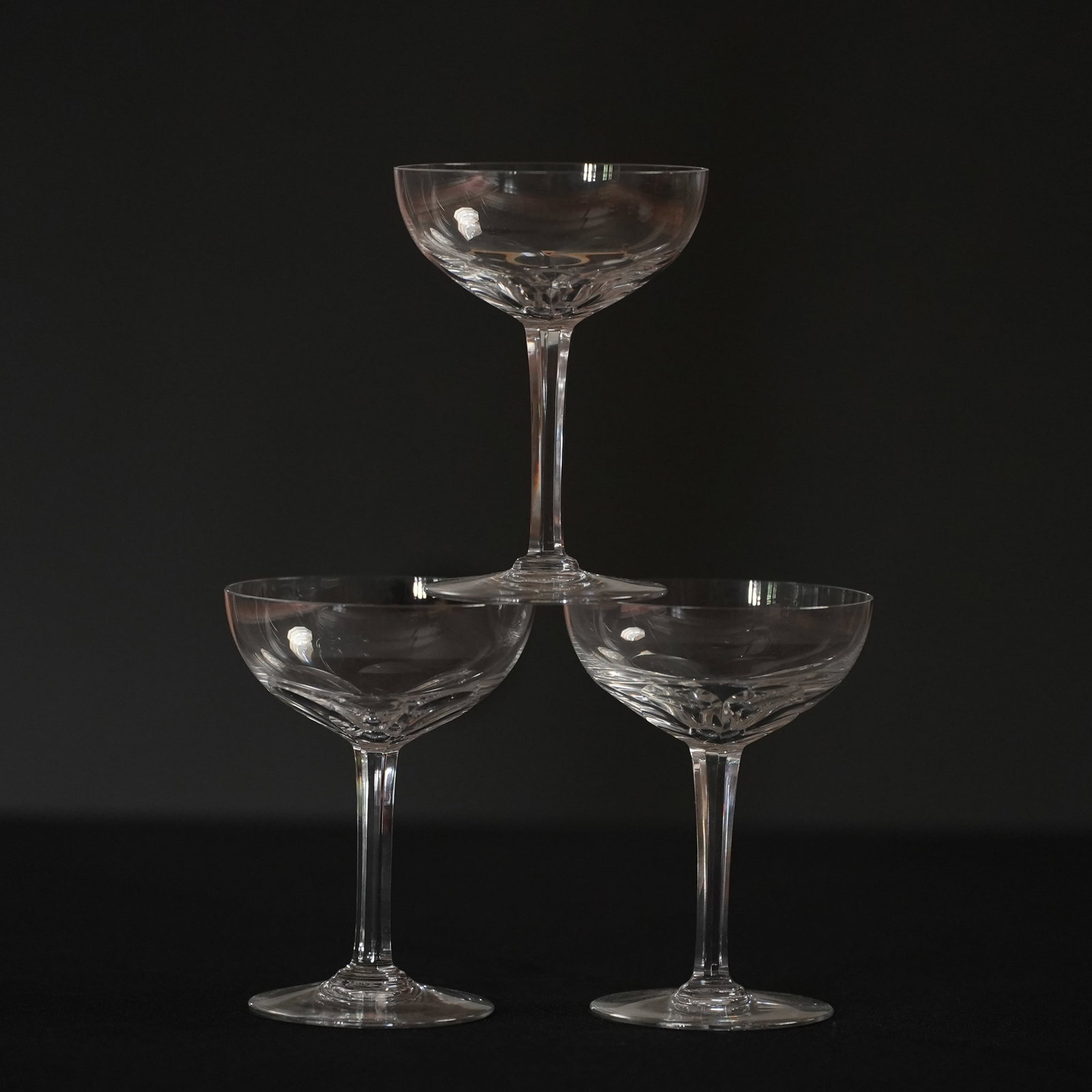 Crystal Baccarat Sherbert Glasses: Crystal Baccarat Sherbert Glasses, Set of 3