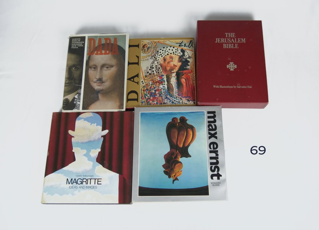 [ART-BOOKS] DALI "JERUSALEM BIBLE", ERNST WITH LITHO, MAGRITTE, DADA. (1 of 14)
