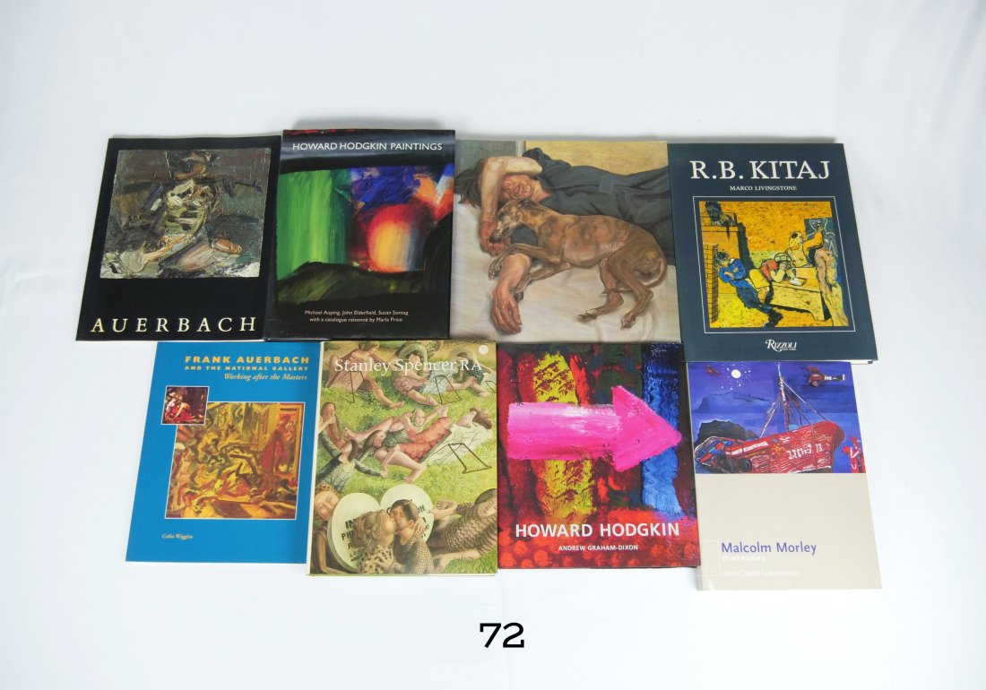 [ART-BOOK] KITAJ, LUCIAN FREUD, HODGKIN: EIGHT BOOKS: Collection of British modernists. R.B. KITAJ* HOWARD HODGKIN* LUCIAN FREUD* MALCOLM MORLEY* STANLEY SPENCER* and others. Excellent condition.