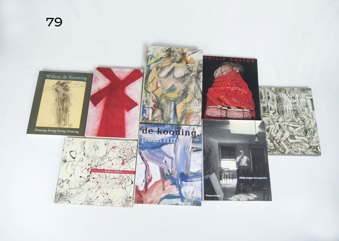 [ART-BOOKS] PHILIP GUSTON, DE KOONING, POLLOCK: EIGHT BOOKS (1 of 4)
