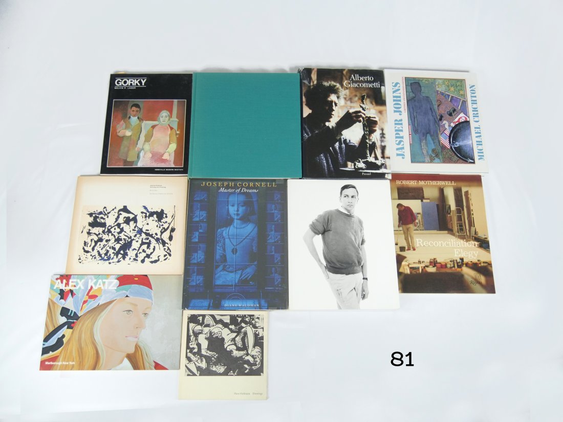 [ART-BOOKS] GIACOMETTI JOHNS, RAUSCHENBURG, CORNELL: TEN BOOKS (1 of 4)