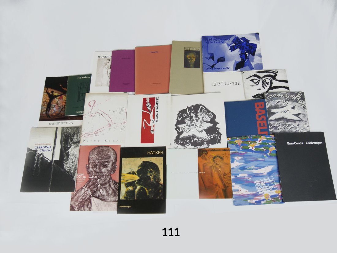 [ART-BOOKS] CUCCHI, BASELITZ, GOLUB, FETTING: NINETEEN CATALOGUES (1 of 6)