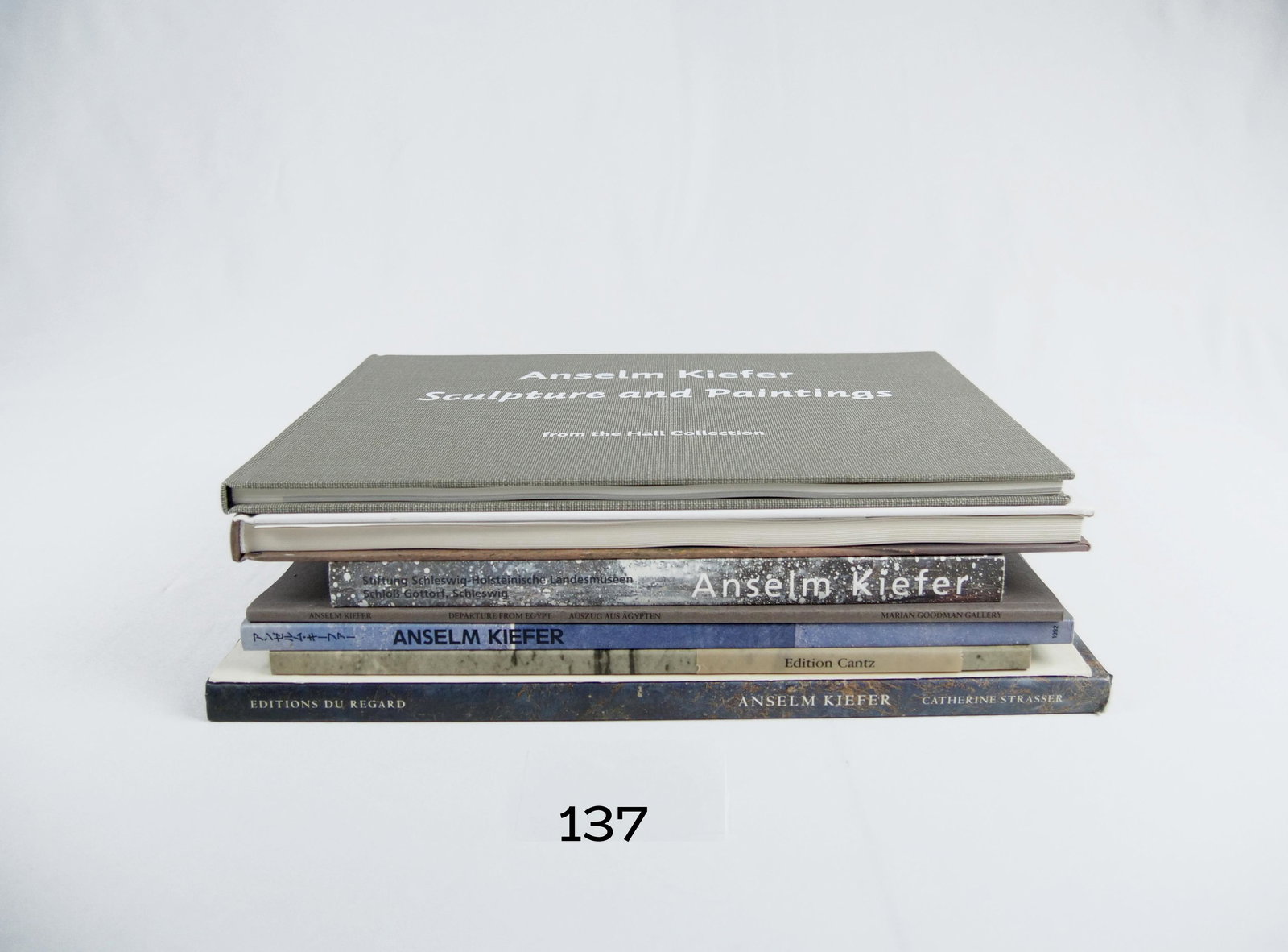 [ART-BOOKS] ANSELM KIEFER, CATALOGUES AND MONOGRAPHS. EIGHT BOOKS.: [ART-BOOKS] ANSELM KIEFER, ASSORTED EXHIBITION CATALOGUES AND MONOGRAPHS. Beautiful set of books from a range of many years, featuring this extraordinary artist. All in excellent condition. Mix of har