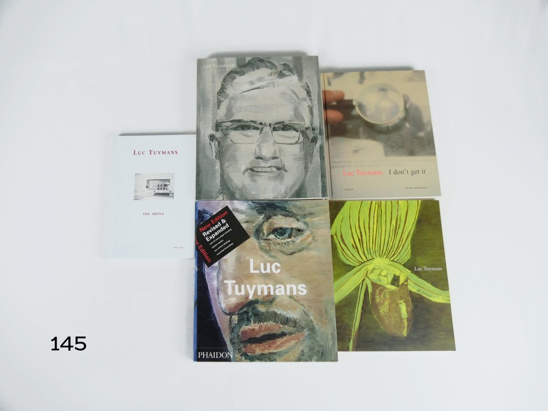 [ART-BOOKS] LUC TUYMANS, ASSORTED MONOGRAPHS, FIVE IN TOTAL.: [ART-BOOKS] FIVE LUC TUYMANS BOOKS, including: "The Arena", "I don't get it", and a beautiful 2009 monograph published by SFMOMA/ Wexner Center/ D.A.P. Five books in total. A great selection of books