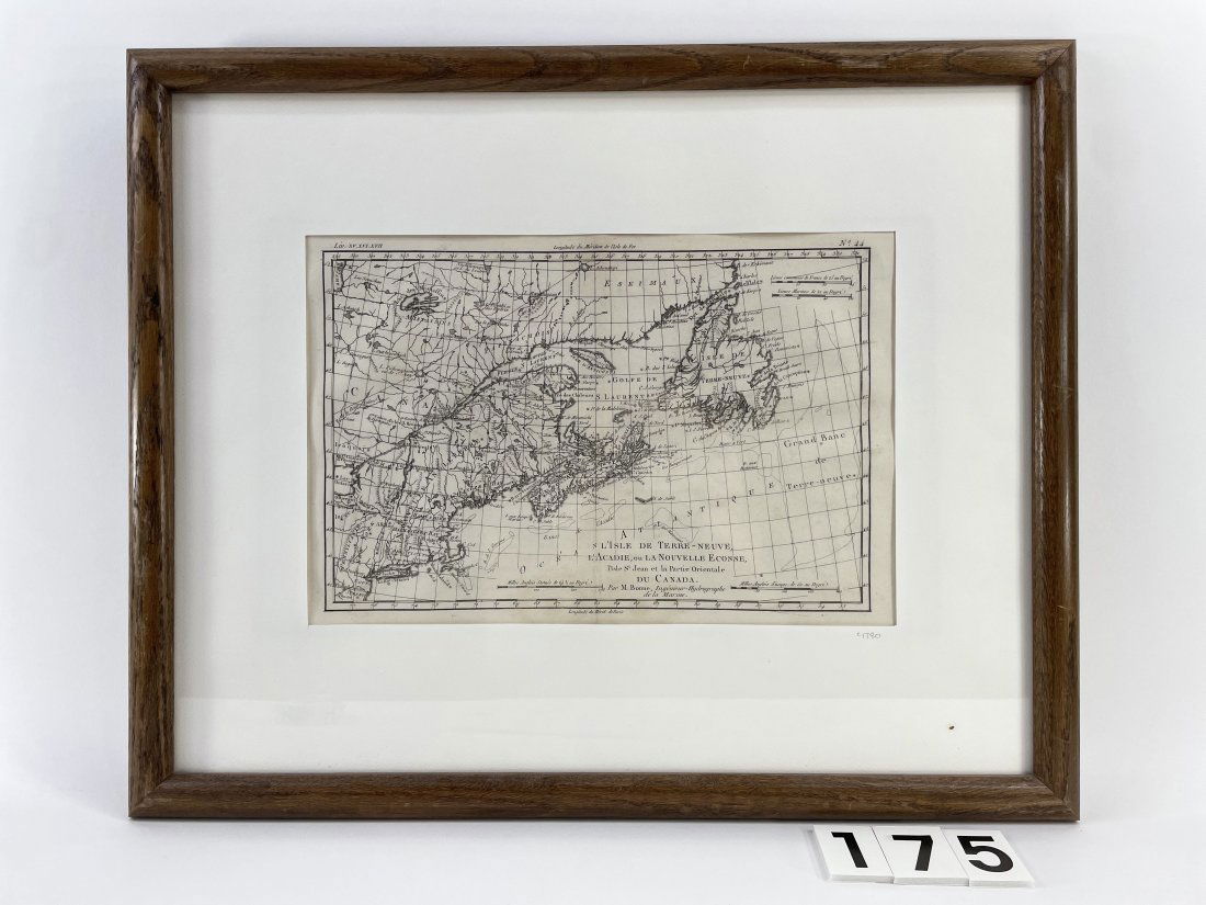 [ANTIQUE MAPS] BONNE TERRE NEUVE, ACADIE, C.1780 (1 of 1)