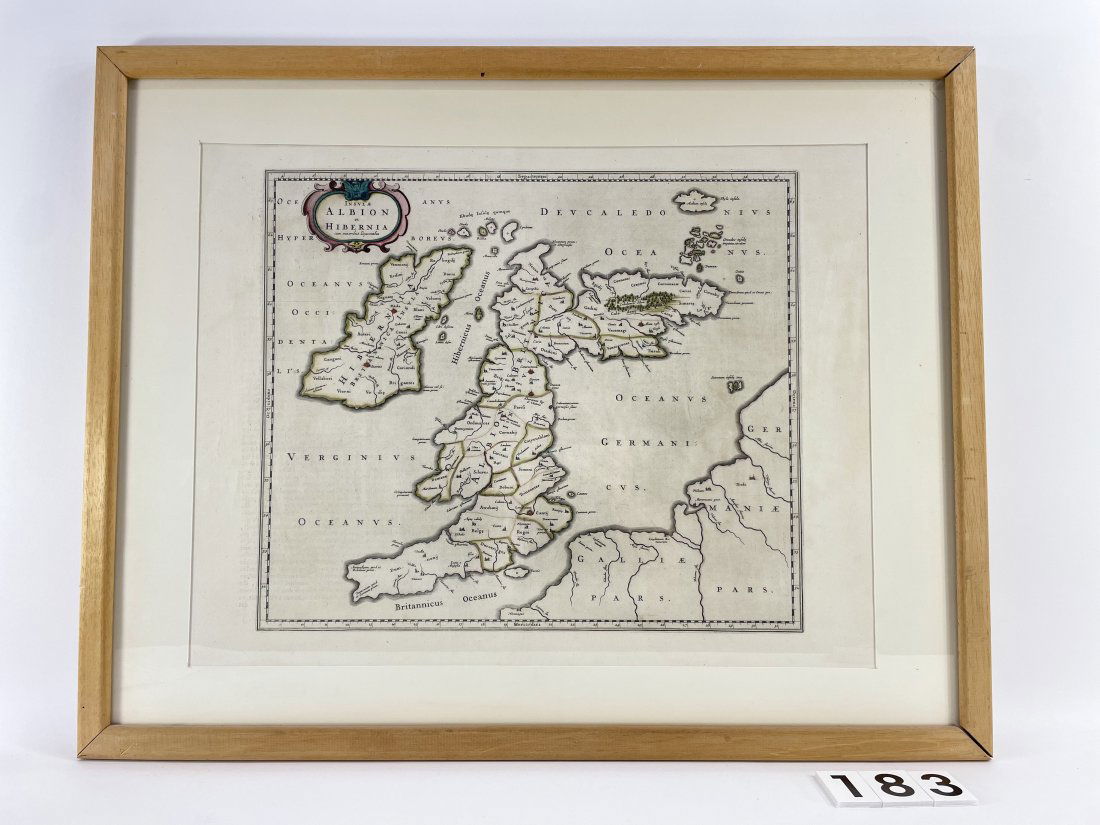 [ANTIQUE MAPS] BLAEU - INSVLAE ALBION 1630 (1 of 1)