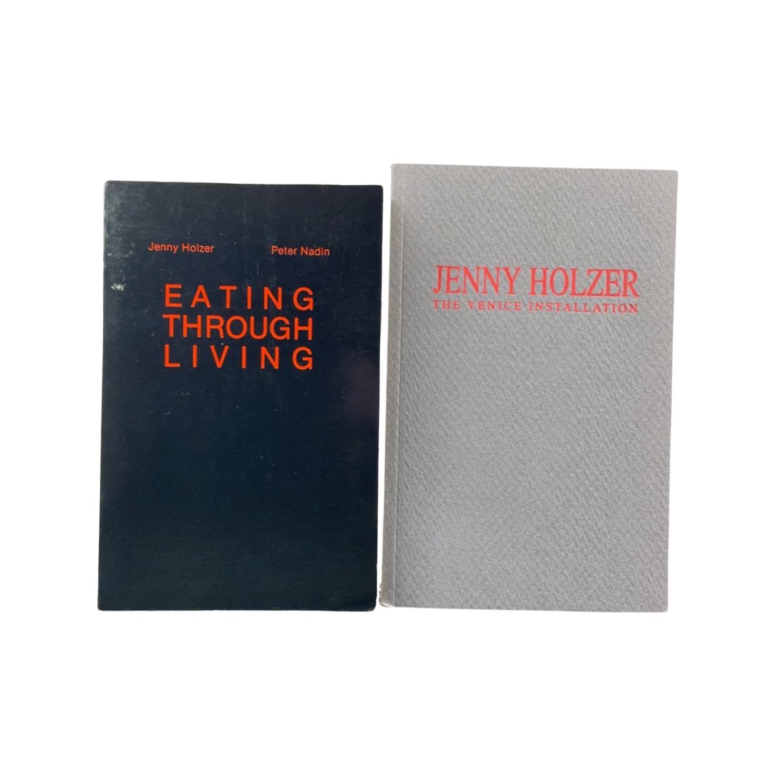 [ARTIST BOOK] JENNY HOLZER. 2 BOOKS: [ARTIST BOOK] JENNY HOLZER. 2 BOOKS SOLD TOGETHER. THE VENICE PAVILLION. the United States Pavilion ... Jenny Holzer OR Jenny Holzer: The Venice installation Published by Fine Arts Academy, Buffalo.,