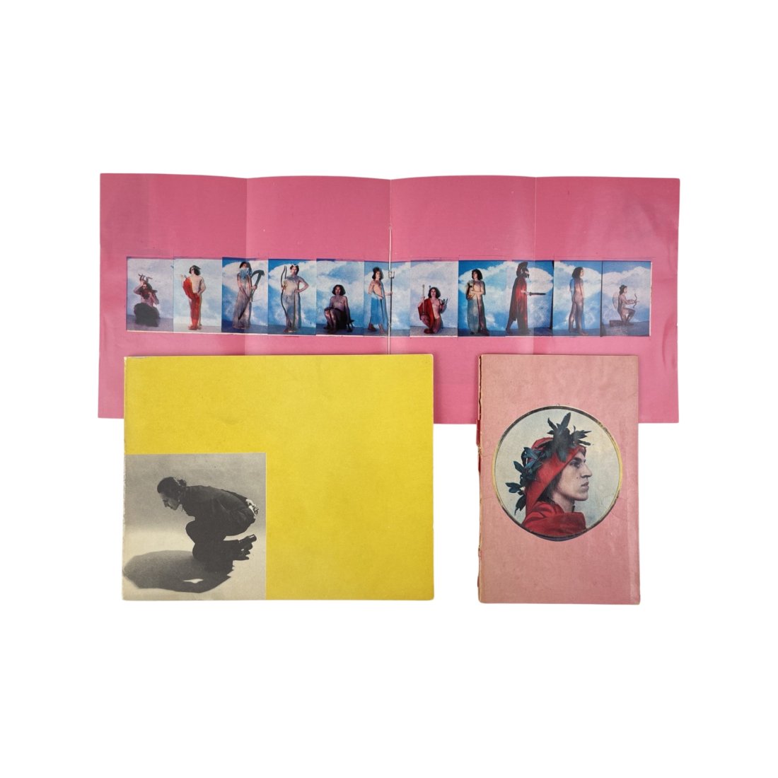 [ARTIST BOOK] LUIGI ONTANI 2 BOOKS: [ARTIST BOOK] LUIGI ONTANI 2 BOOKS ACERVUS. Artist book, [36] p., some folded, ill.(col.): 12 x 7.5 cm Edition of 2,500 Published by DACIC, Tubingen, 1978 Note: 36 pages printed on pink glossy stock,