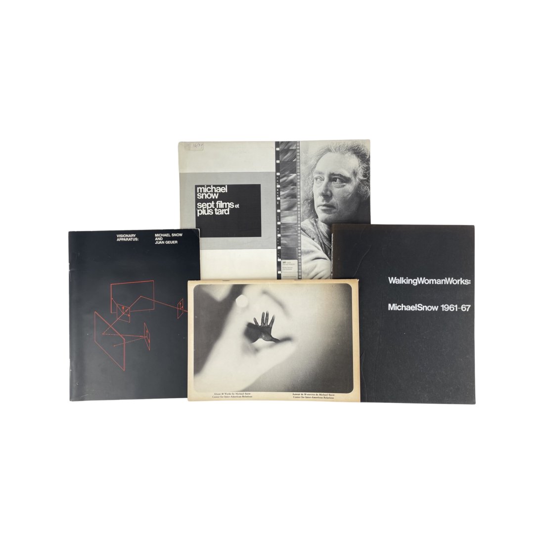 [ARTIST BOOK] MICHAEL SNOW. 4 ARTISTS BOOKS: [ARTIST BOOK] MICHAEL SNOW. 4 ARTIST'S BOOKS SEPT FILMS ET LUS TARD Folded sheet, ill.: 32 x 23.5 cm Published by MusÃ©e national d'arte moderne, Centre Georges Pompidou, Paris in collaboration with
