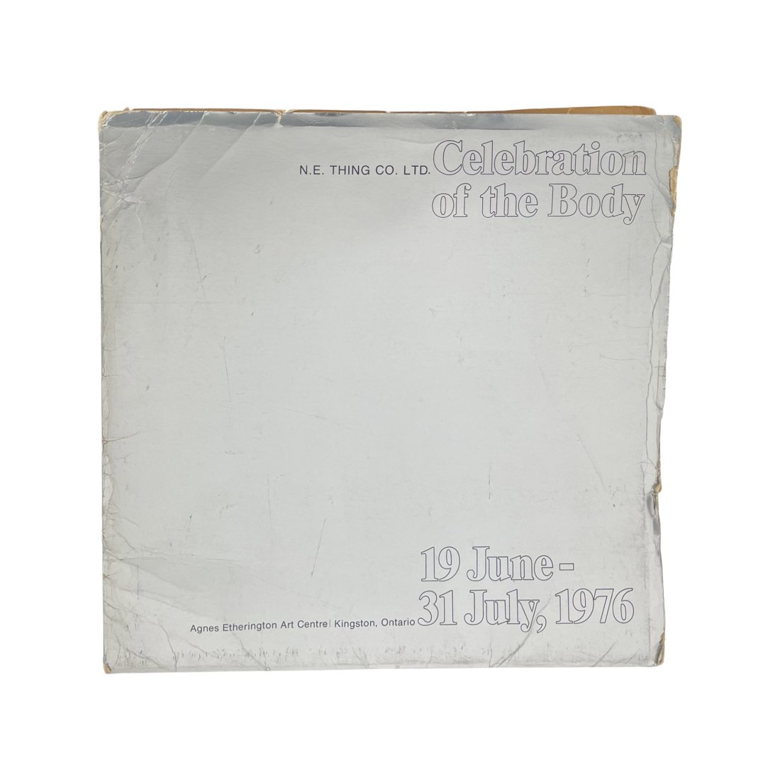 [ARTIST BOOK] N.E. THING CO.LTD. CELEBRATION OF: [ARTIST BOOK] N.E. THING CO.LTD. CELEBRATION OF THE BODY Etherington Art Centre, Kingston, 1976 Publication, 104 loose sheets, ill., b/w enclosed in titled, silver portfolio: 32 x 32 cm Published by A