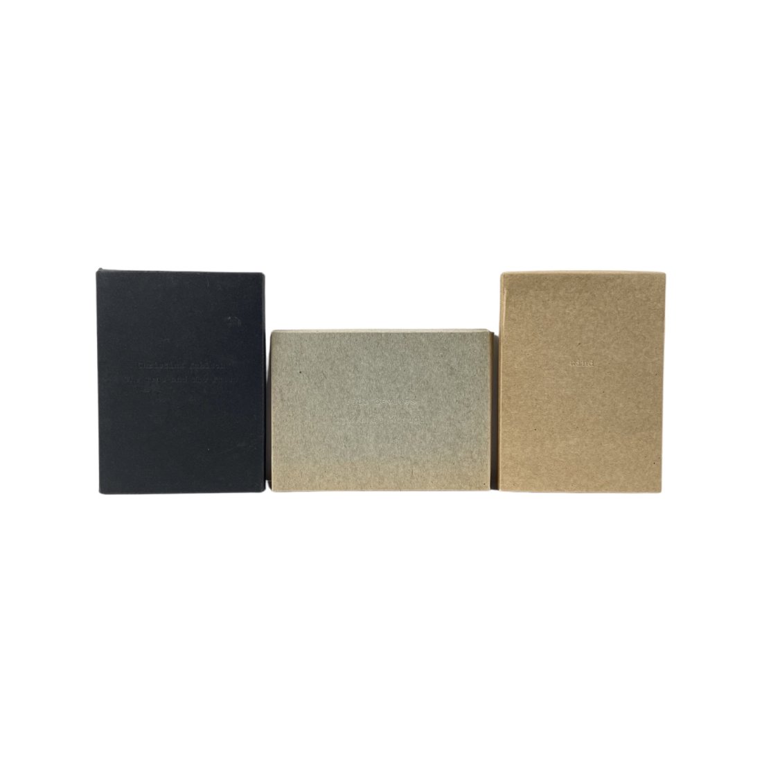 [ART MULTIPLE] P3 ART AND ENVIRONMENT PUBLISHER: [ART MULTIPLE] PUBLISHED BY P3 ART AND ENVIRONMENT 3 BOOKS SOLD TOGETHER Takehisa Kogugi FOUR DEVICES - Takehisa Kosugi 1991 Artist cards (24), catalogue, plastic magnifier (1), in embossed, gatefold 