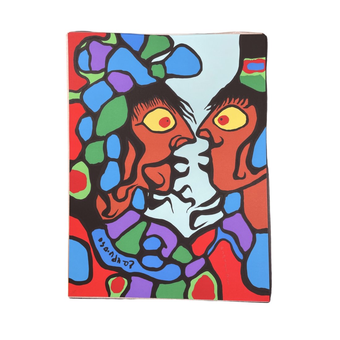 ART OF NORVAL MORRISSEAU. W/5 ORIGINAL SILKSCREEN: [BOOK CANADIAN ART] ART OF NORVAL MORRISSEAU. W/5 ORIGINAL SILKSCREEN PRINTS. Limited to 350 copies. Deluxe edition which is signed on the colophon by the authors. This is copy #84 Includes 5 original