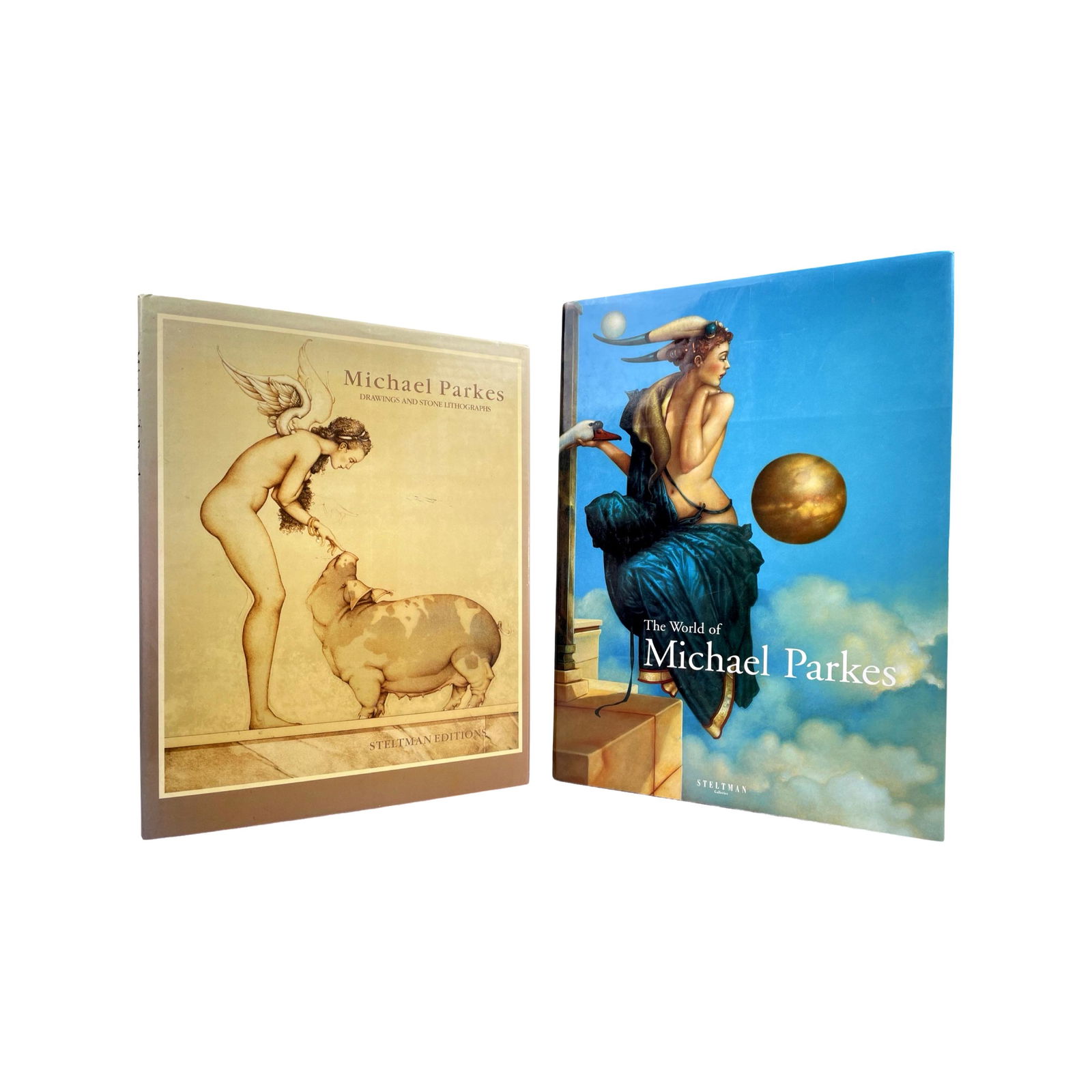 MICHAEL PARKES. 2 BOOKS SOLD TOGETHER.: [ARTIST MONOGRAPH] MICHAEL PARKES. 2 BOOKS SOLD TOGETHER. 1.)The World of Michael ParkesText by Sedoff, MariaPublished by Brand: Steltman Editions, 1998 Large 4to. SOLD WITH Parkes: Drawings and Stone