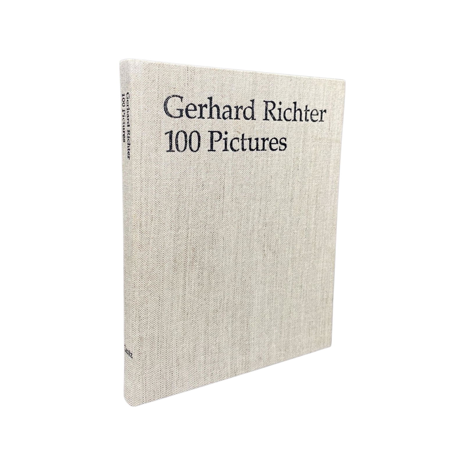 GERHARD RICHTER. 100 PICTURES.CANTZ,: [ARTIST MONOGRAPH] GERHARD RICHTER. 100 PICTURES.Text by Guy Tosatto and Birgit Pelzer.Published by Cantz, 1996. 1st ed. Small 8vo. Hardcover. Clean with tiny light brown stain affecting margin of pag