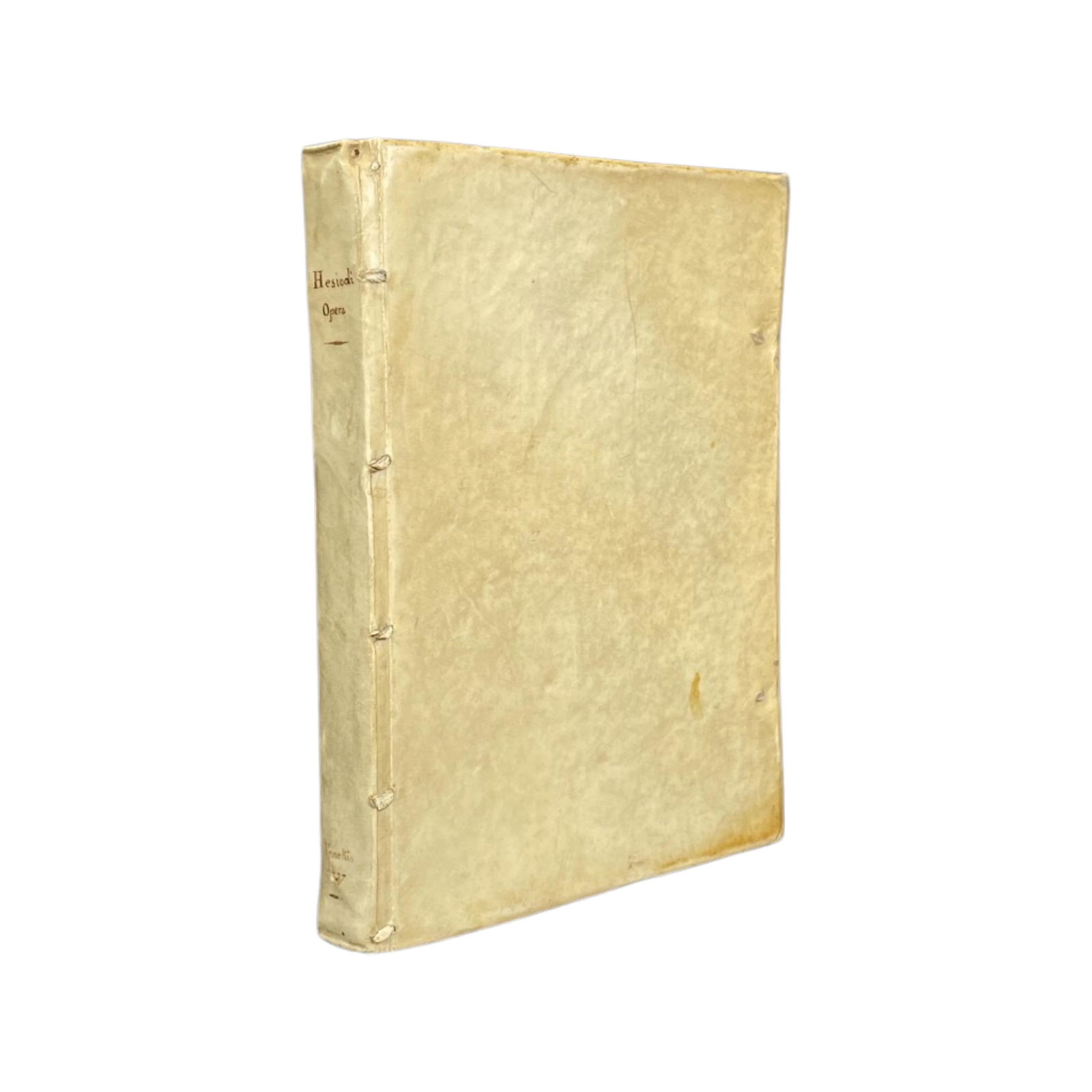 [VELLUM] HESIOD, ASCRAEI OPERA ET DIES. VENEZIA, 1537 (1 of 8)