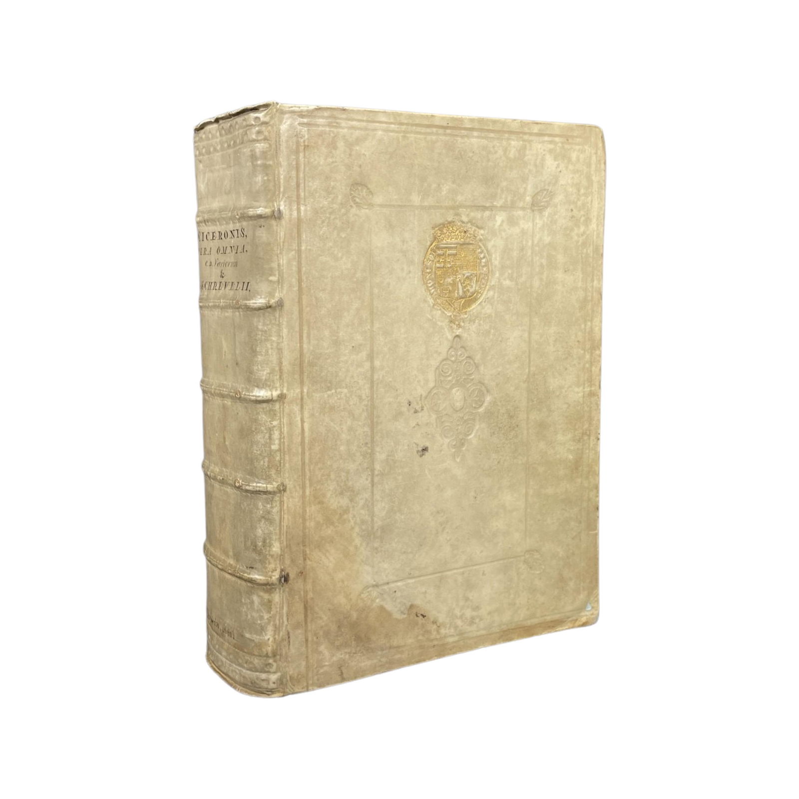 [VELLUM] M. CICERONIS: OPERA OMNIA. AMSTELODAMI, 1661 (1 of 9)
