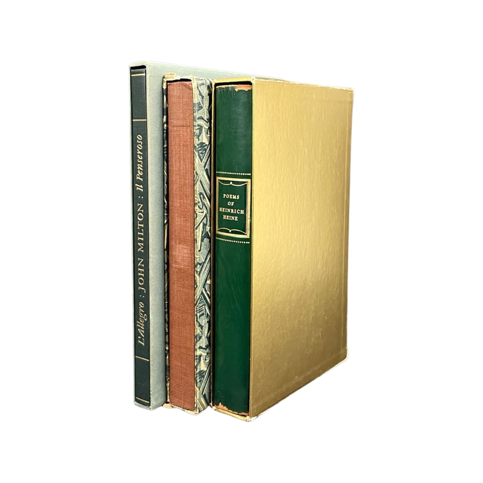 LEC [LIMITED EDTIONS CLUB] 3 BOOKS SOLD TOGETHER.: [LEC - LIMITED EDTIONS CLUB] 3 BOOKS SOLD TOGETHER.1.) L'ALLEGRO / IL PENSEROSO. By John Milton. Illustrated with paintings by William Blake. Limited and numbred to 1500 for Members of the LEC. 1954 H