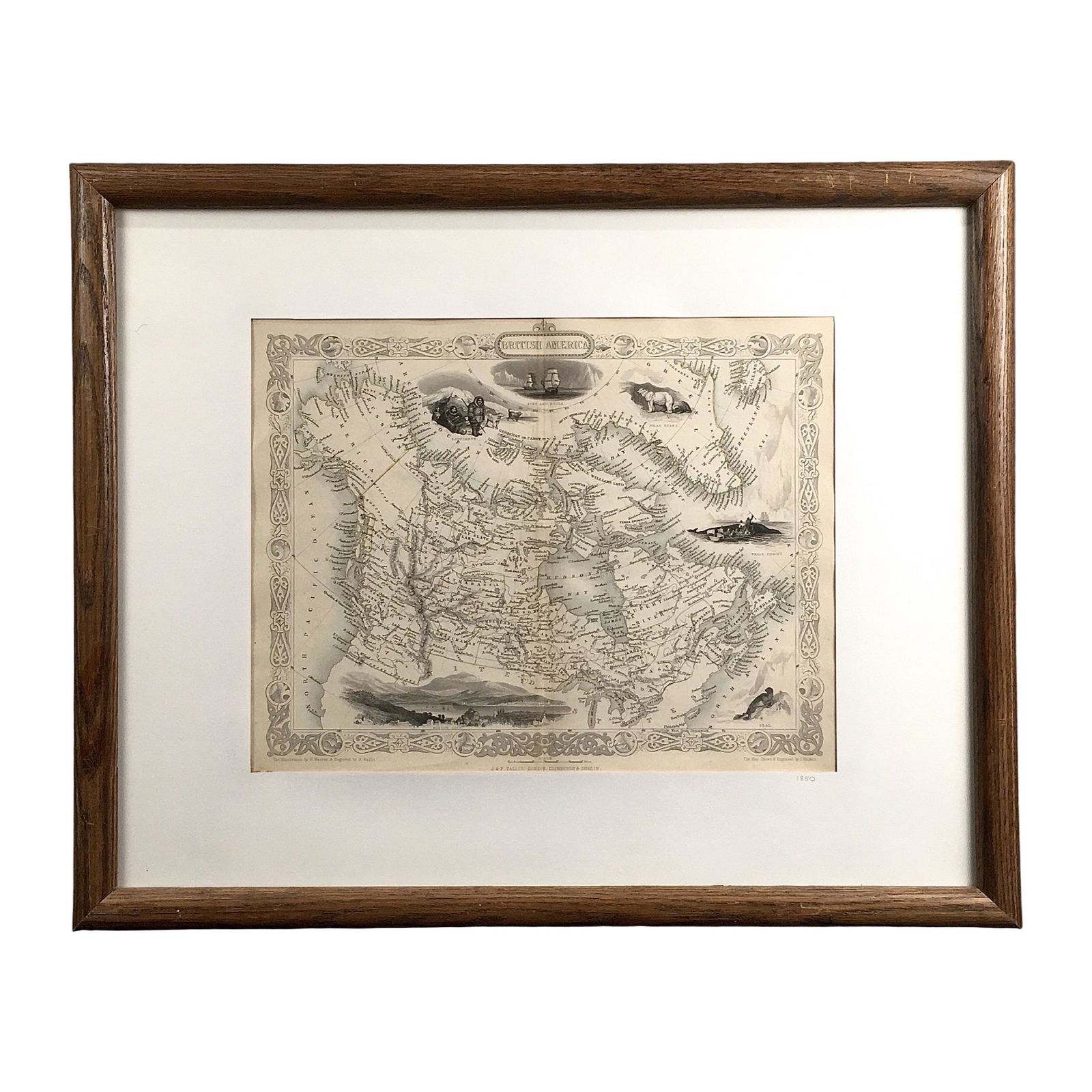 [CANADIAN ANTIQUE MAP] BRITISH AMERICA. C.1850 (1 of 7)