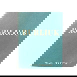 DAVID BURLIUK WITH ORIGINAL DRAWING. ACA GALLERY.: [ART BOOK MONOGRAPH] DAVID BURLIUK WITH ORIGINAL DRAWING and Signed twice. David Burliuk Rare ACA Gallery exhibition catalogue, undated. 12mo. Stapled wraps. 36pp. Introduction by Herman Baron,