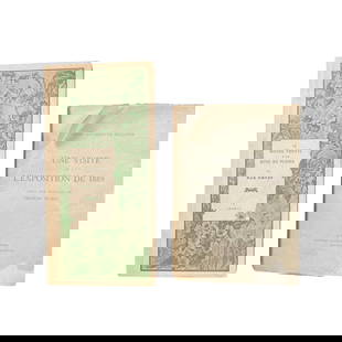 MAX ERNST: LE MONDE FROTTE A LA MINE DE PLOMB 1965: [ART BOOK MONOGRAPH] 2 BOOKS SOLD TOGETHER. MAX ERNST: LE MONDE FROTTE A LA MINE DE PLOMB. Par Max Ernst. Frottages de 1925-1965. Galerie Banador, Geneve, 1965. Tall 12mo. Printed in an edition of